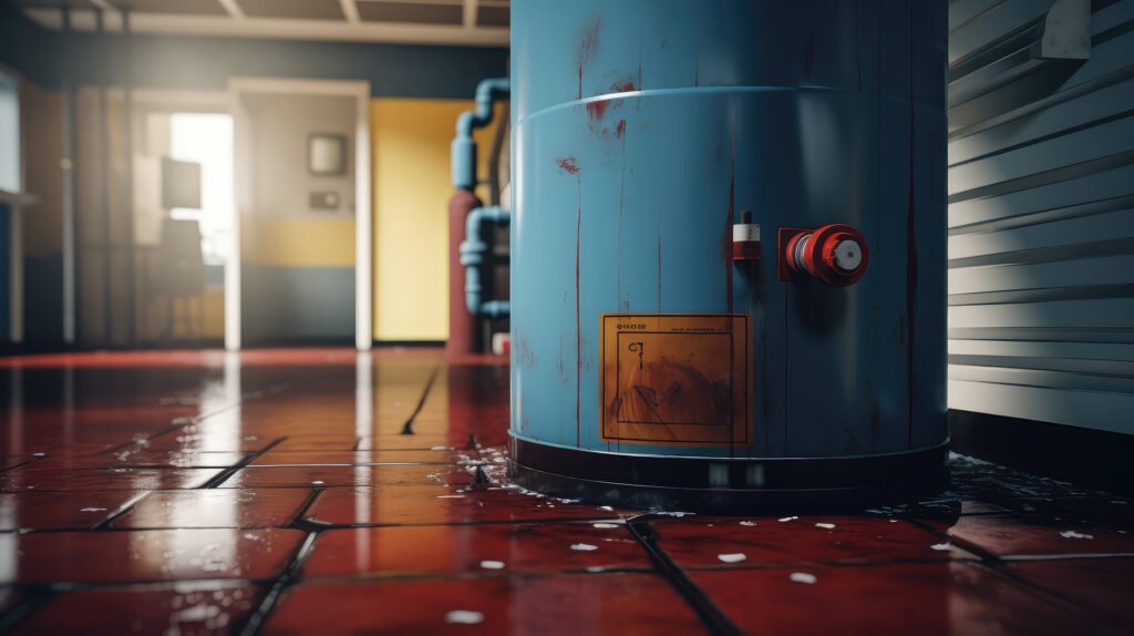 damage leaking water heater
