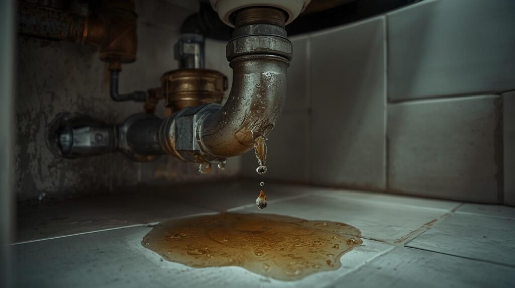bathroom sink leaking
