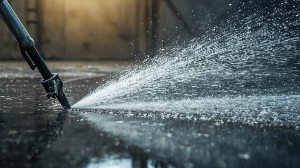 hydro jetting a pipe